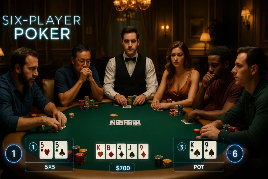 How to Play Six Player Poker on Lotus365 Casino