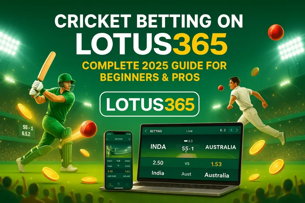 cricket betting on lotus365 a complete guide