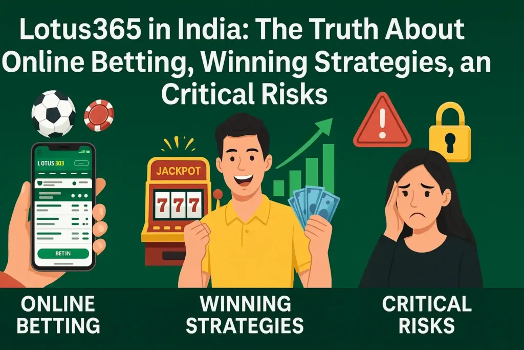 Lotus365 in India: The Truth About Online Betting, Winning Strategies, and
Critical Risks