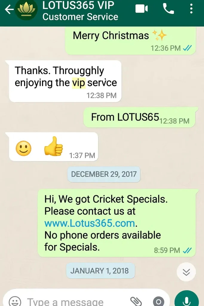 lotus365 customer review