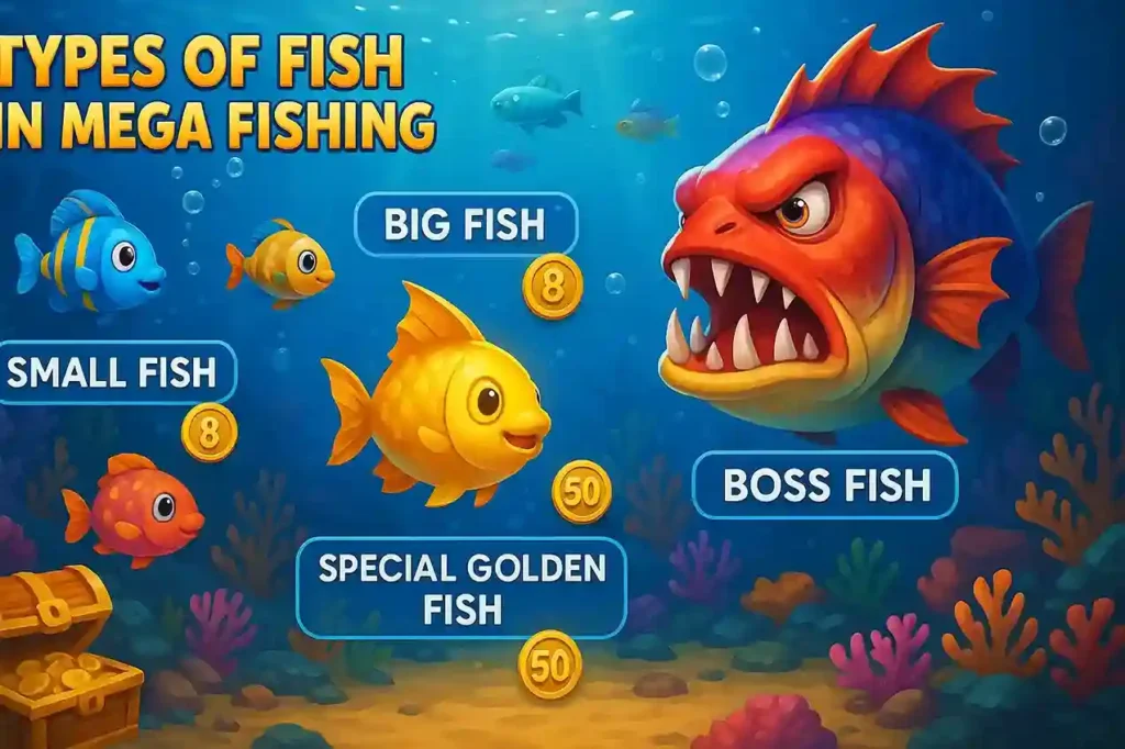 types of mega fishing at lotus365