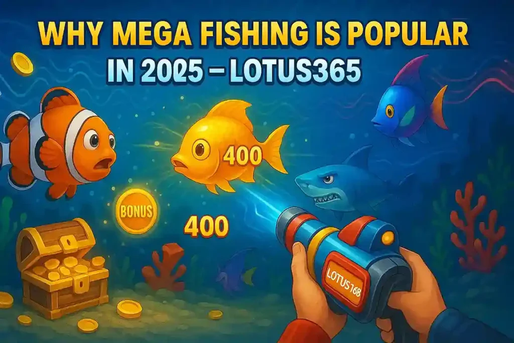 Why is mega fishing popular at Lotus365?